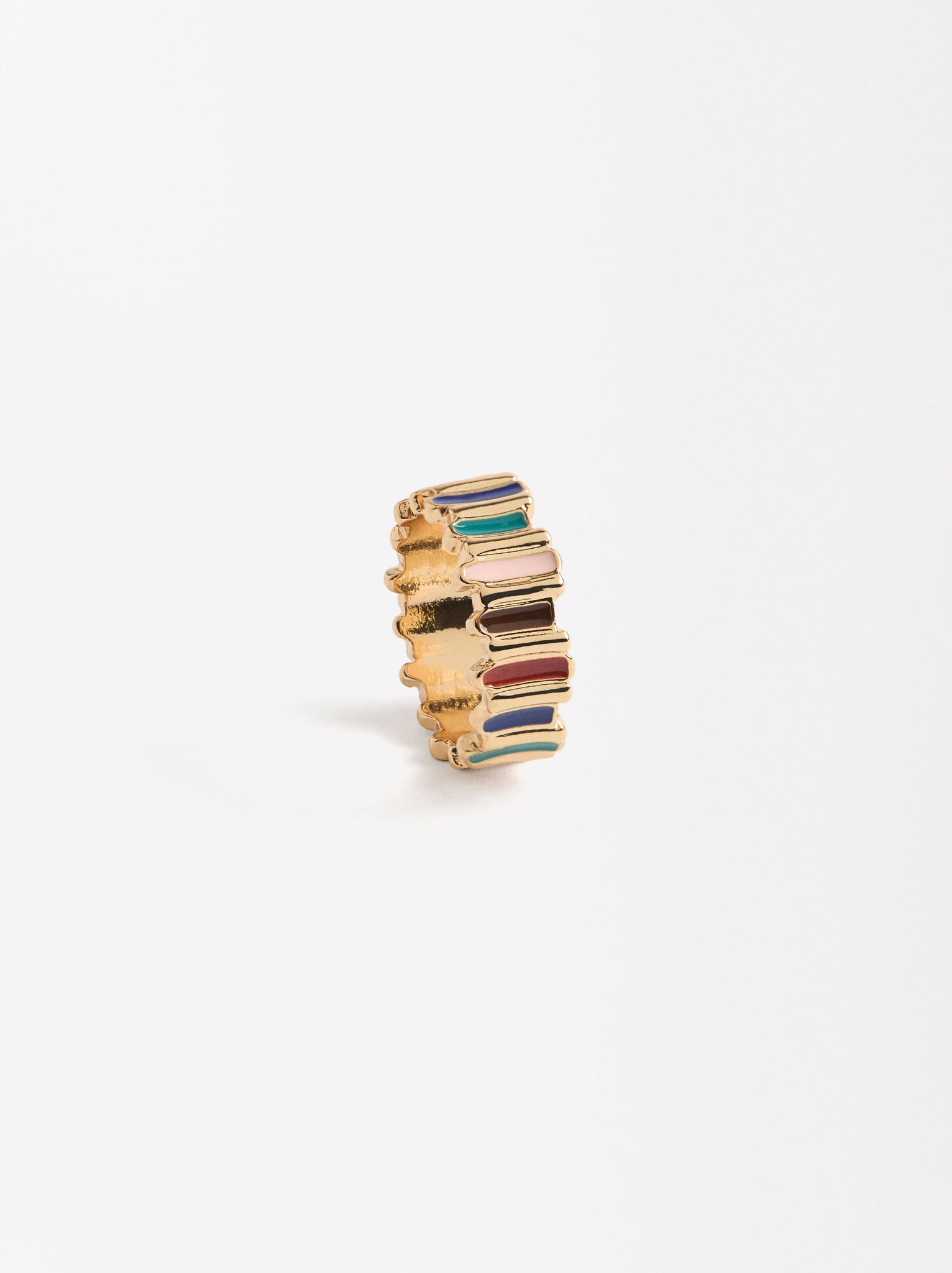 Striped Enamel Ring