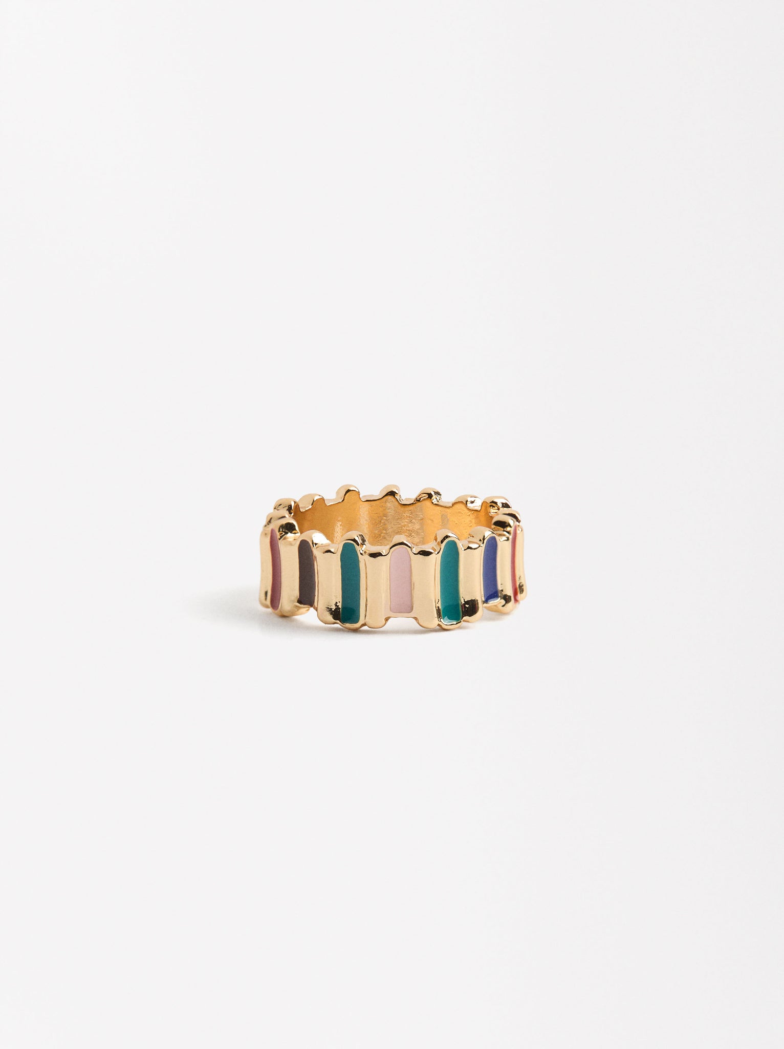 Striped Enamel Ring