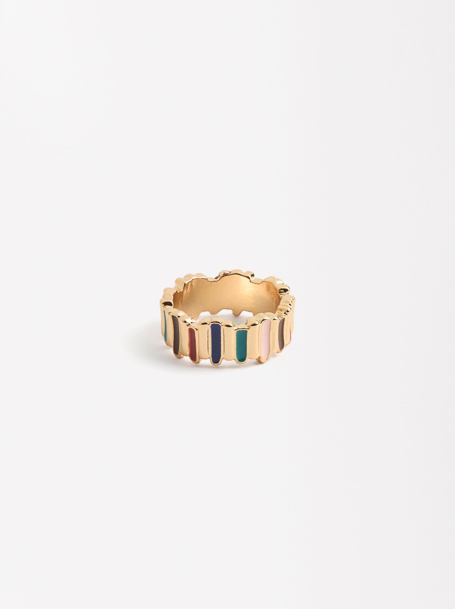 Striped Enamel Ring