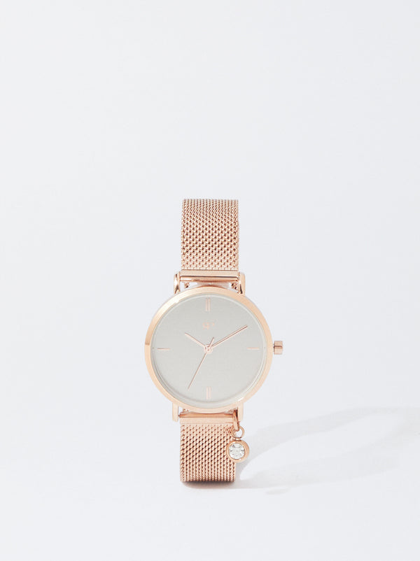 Stainless Steel Rose Gold Watch