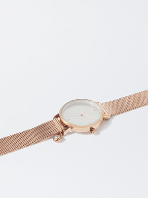 Stainless Steel Rose Gold Watch