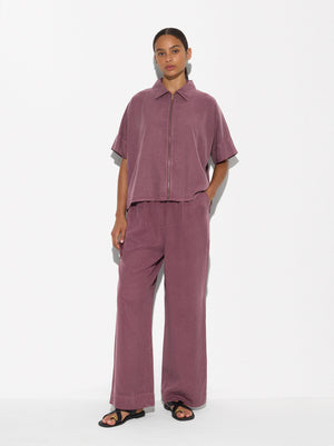 Loose-Fitting Trousers With Elastic Waistband