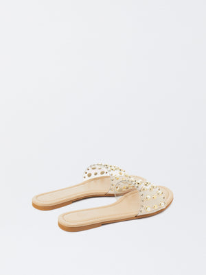 Flat Sandals With Applications