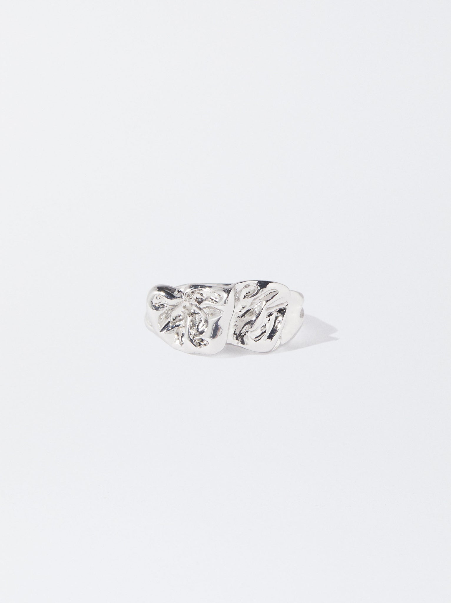Silver Embossed Ring