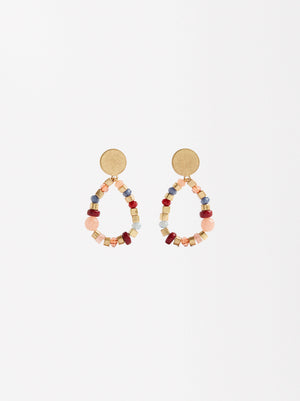 Multicolored Bead Earrings