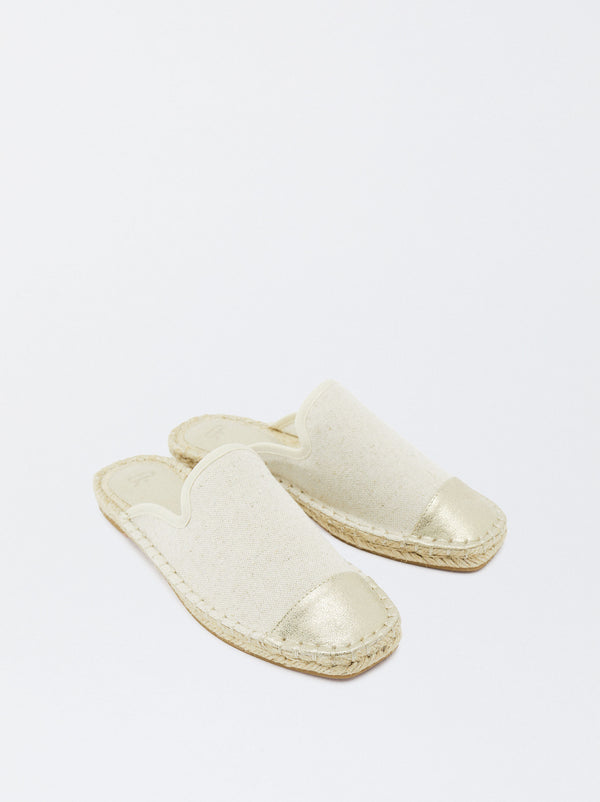 Two-Tone Jute Espadrilles