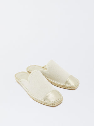 Two-Tone Jute Espadrilles