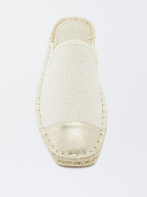 Two-Tone Jute Espadrilles