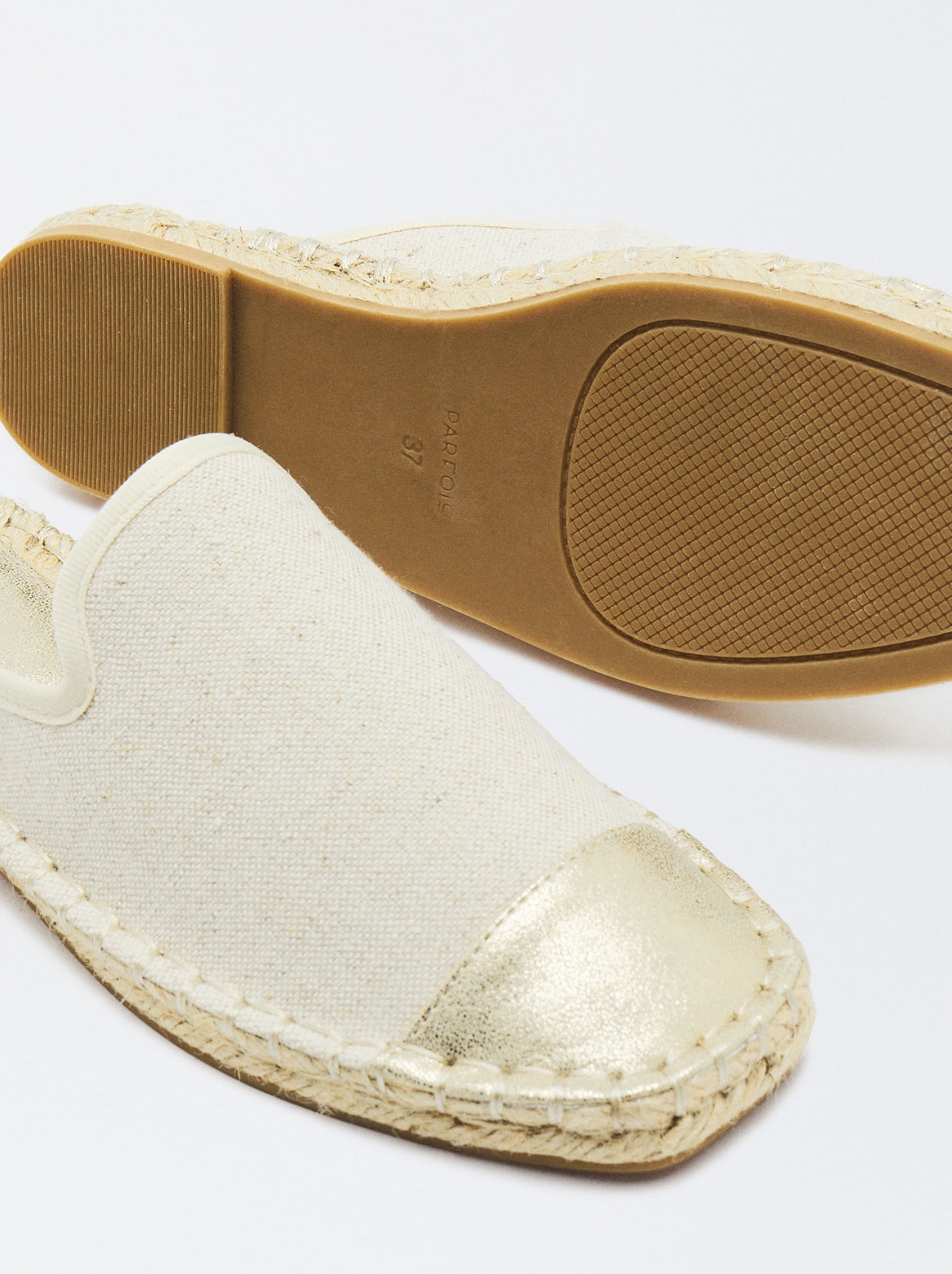 Two-Tone Jute Espadrilles