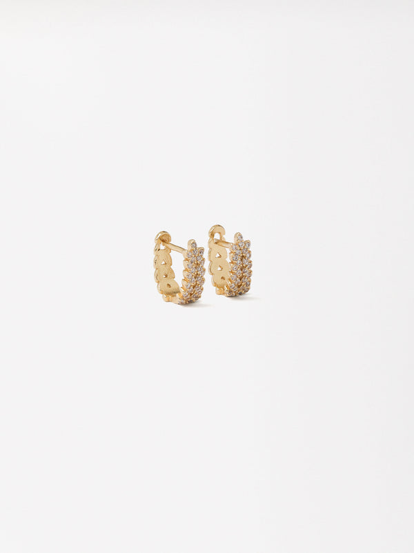 Earrings With Zirconia