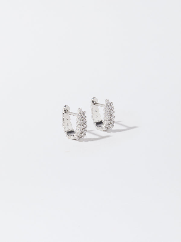 Earrings With Zirconia