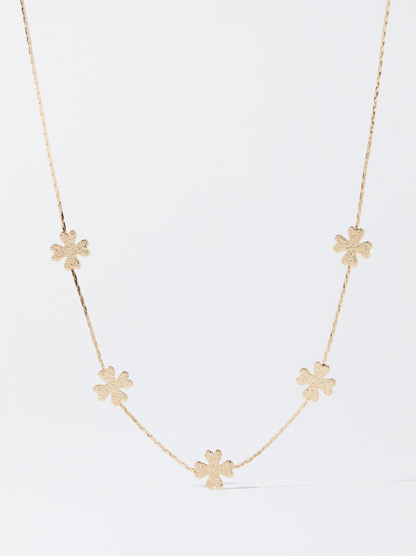 Golden Shamrock Necklace