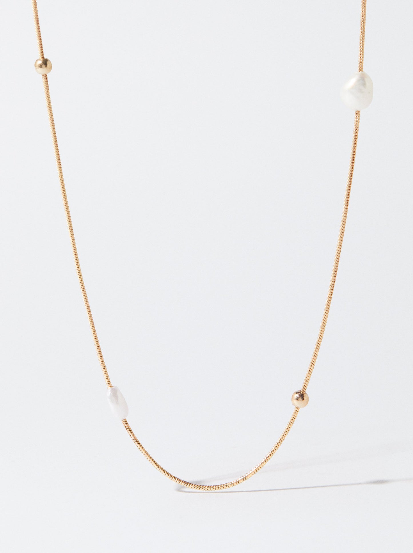 Set Of Necklaces With Pearls