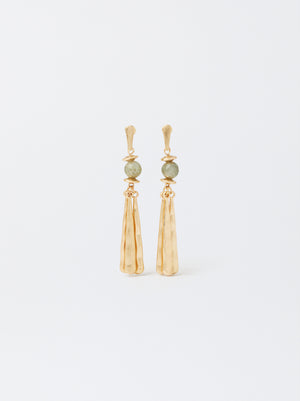 Long Earrings With Stone