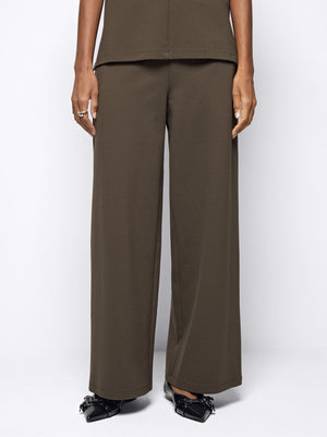 Wide Tab-Detail Pants