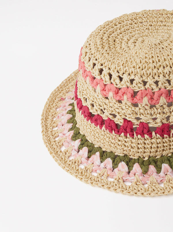 Straw Bucket Hat