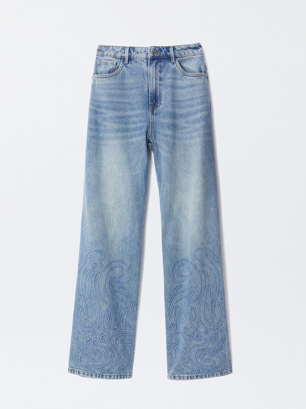 Embroidered Jeans