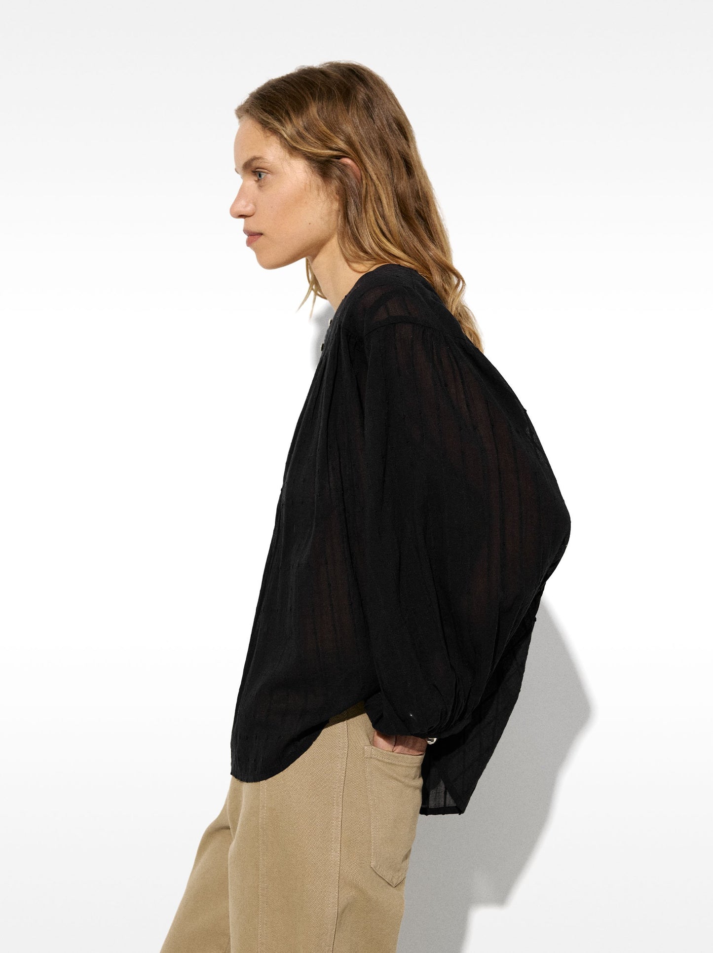 Blouse With 100% Cotton