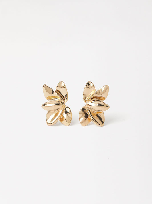 Earrings With Half-Flower