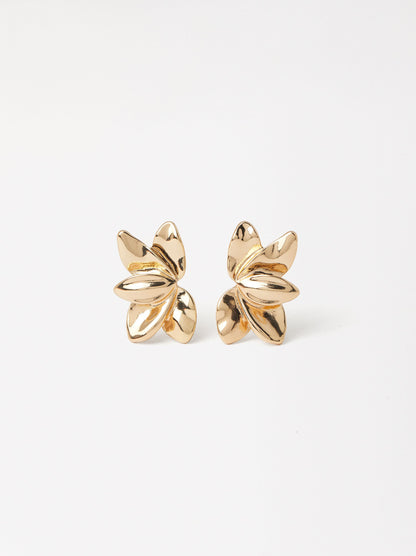 Earrings With Half-Flower
