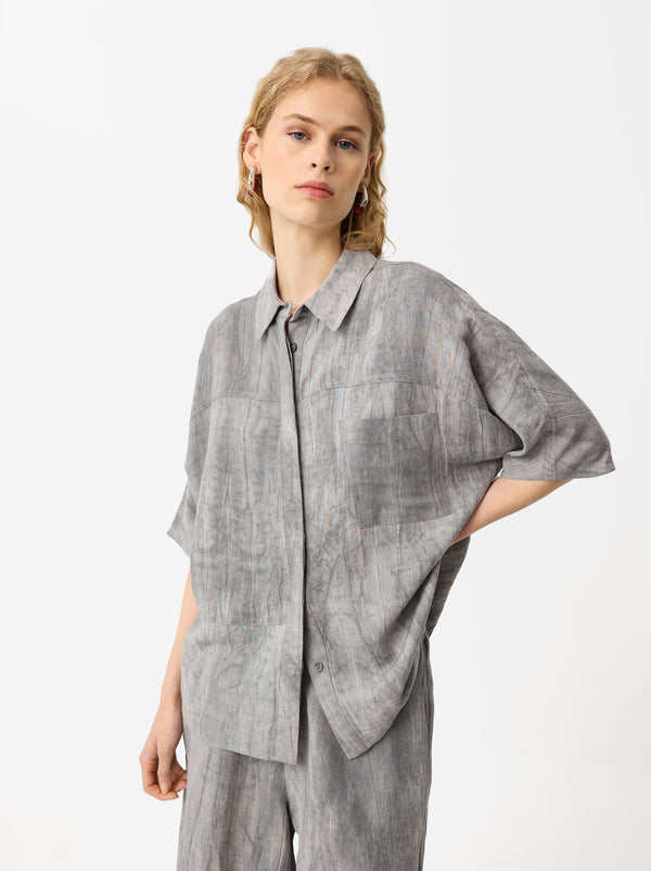 Loose-Fitting Printed Shirt