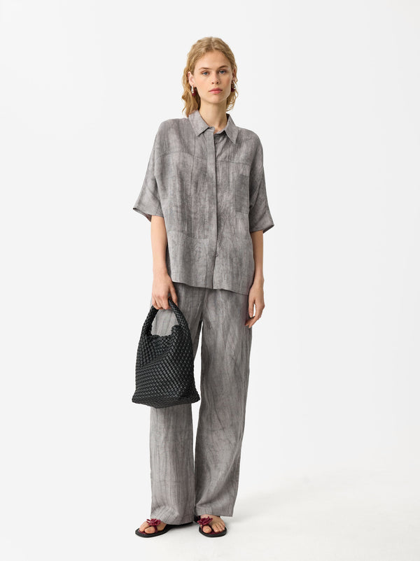 Printed Loose-Fitting Trousers