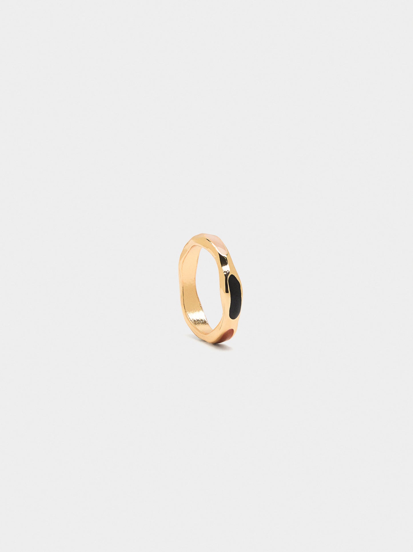 Irregular Ring With Multicolor Details