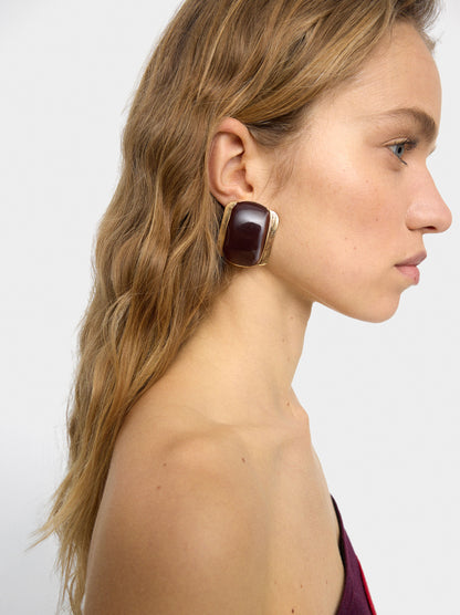 Maxi Rectangular Earrings