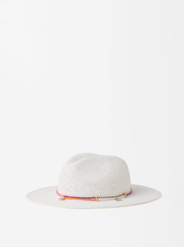 Straw-Effect Hat