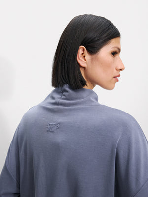 High-Neck Modal Sweatshirt