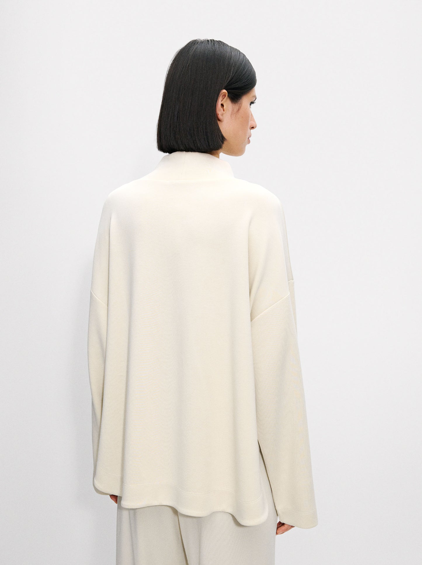 High-Neck Modal Sweatshirt