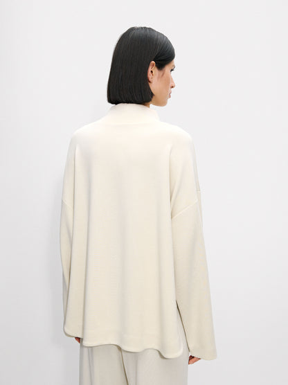 High-Neck Modal Sweatshirt
