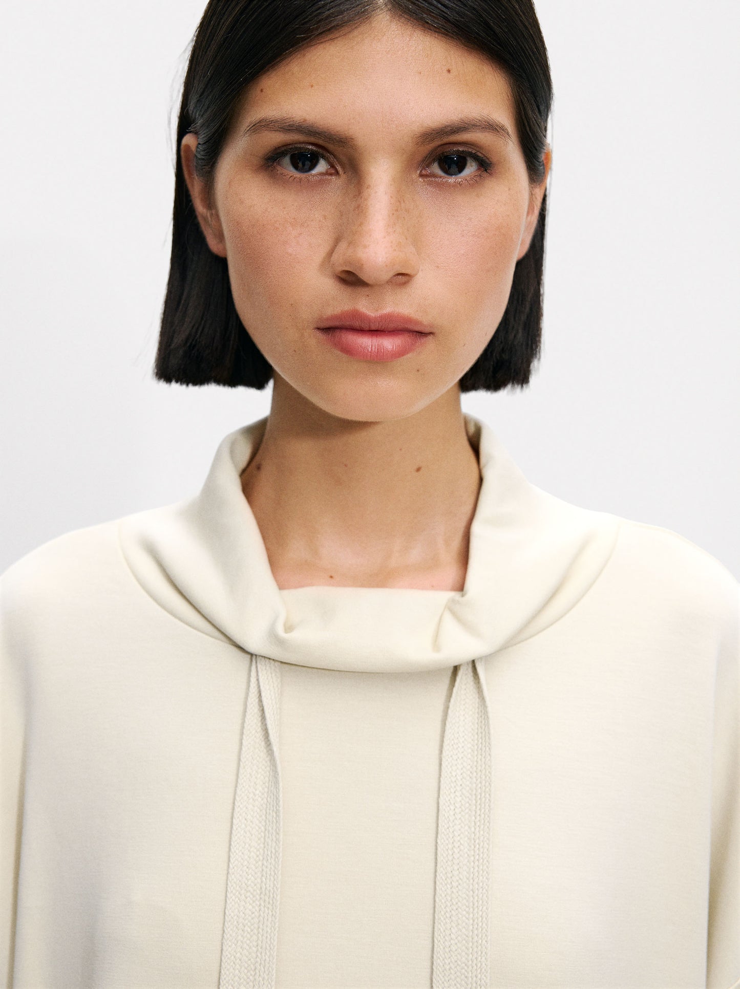 High-Neck Modal Sweatshirt