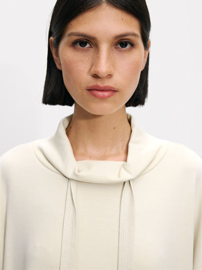 High-Neck Modal Sweatshirt