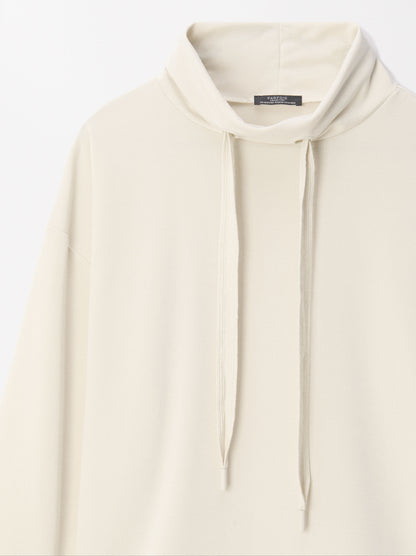 High-Neck Modal Sweatshirt