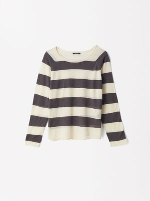 Striped Knit Sweater