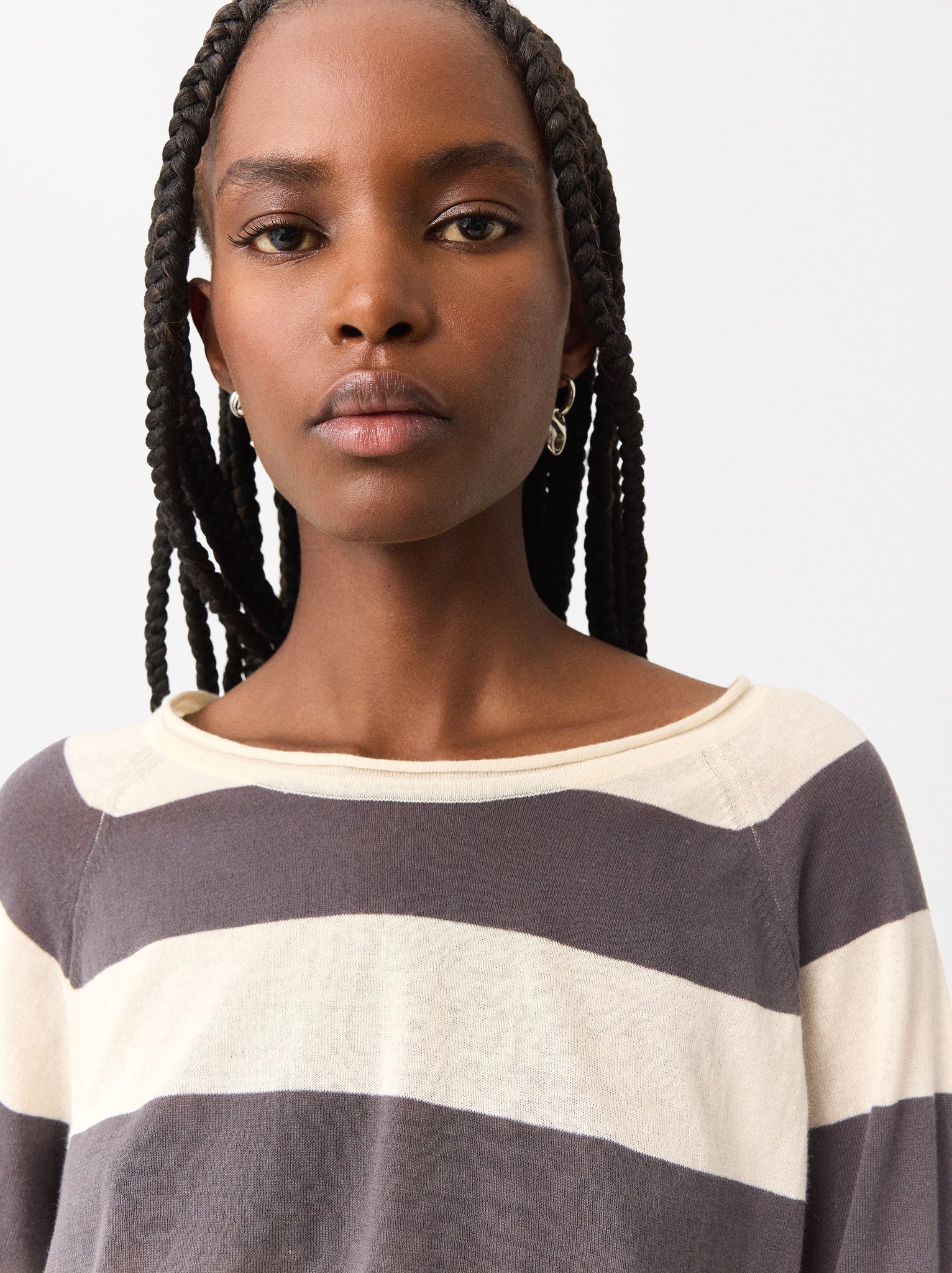 Striped Knit Sweater