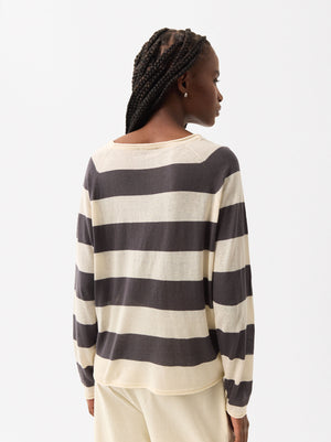 Striped Knit Sweater