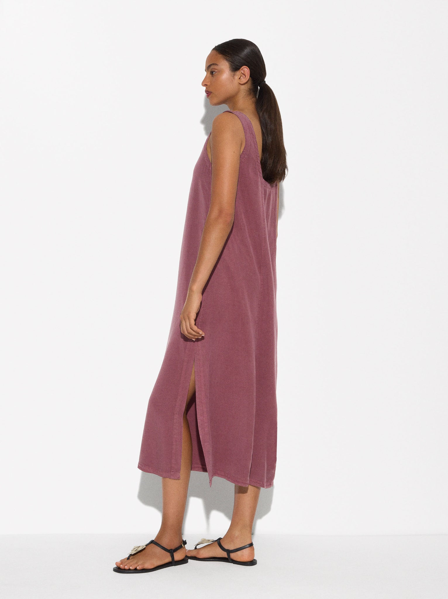 Lyocell Dress With Opening