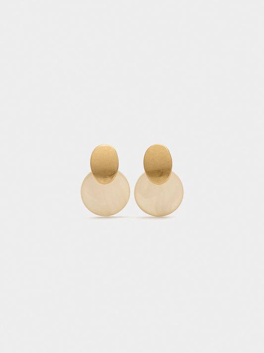 Short Round Earrings