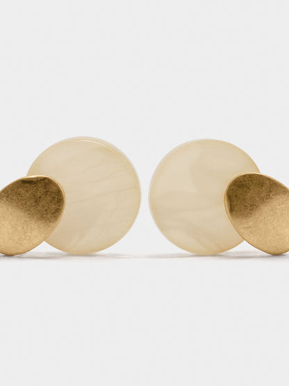 Short Round Earrings