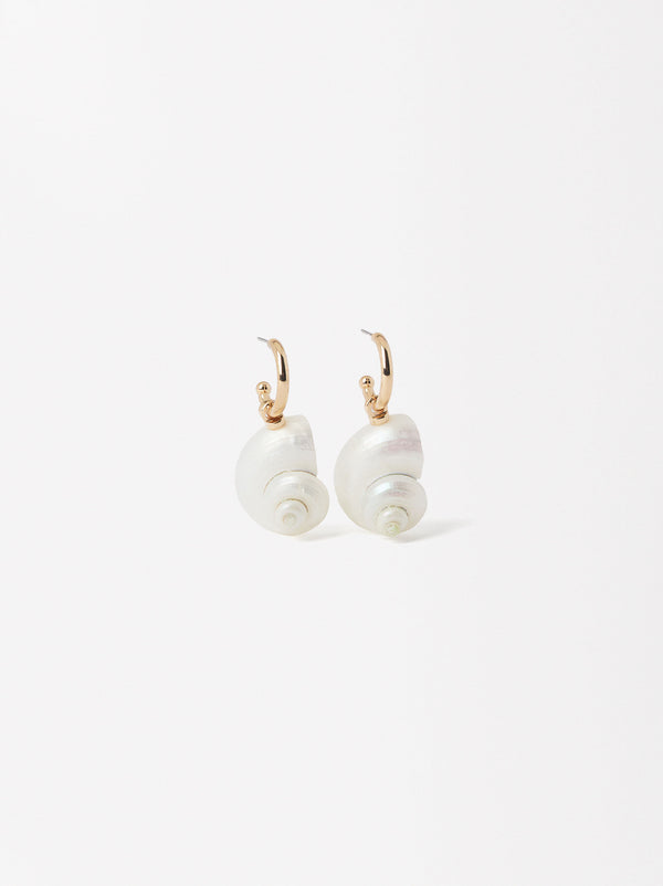 Shell Hoop Earrings