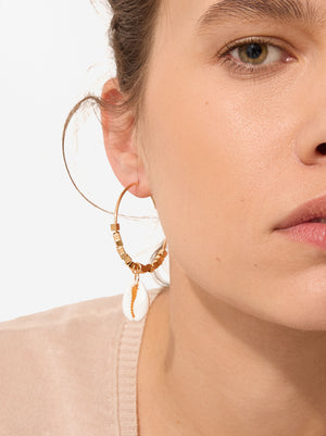 Shell Hoop Earrings