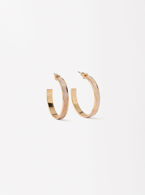 Golden Hoop Earrings