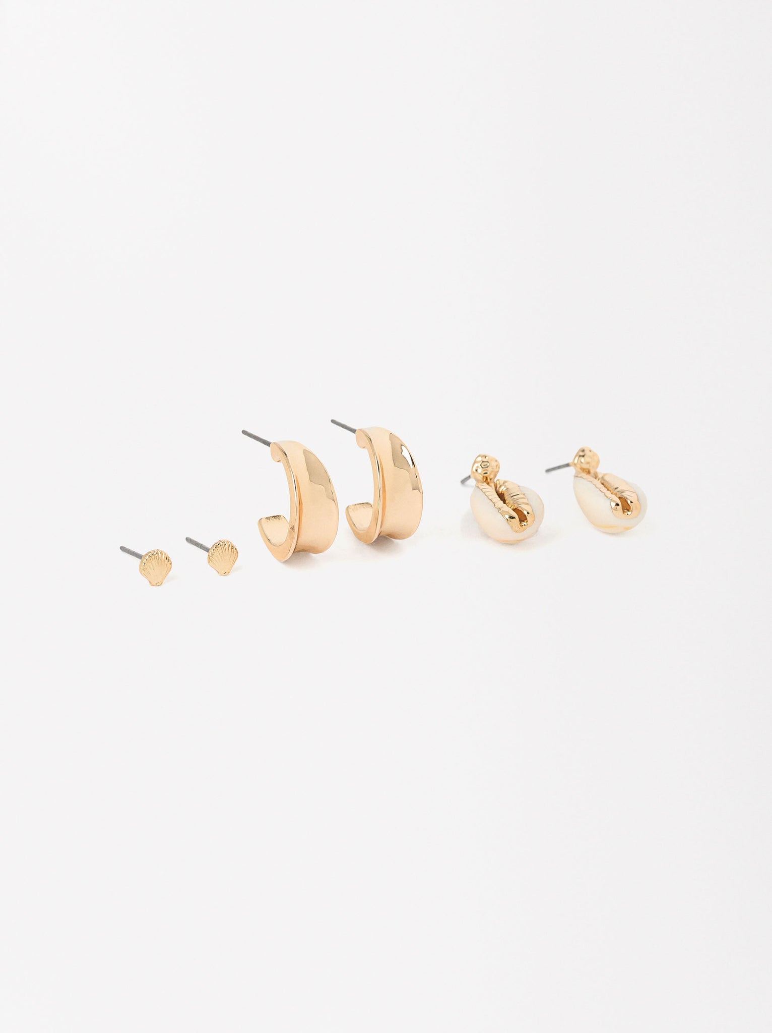 Golden Earrings Set