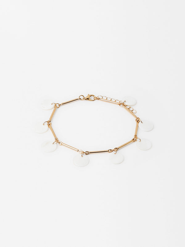 Golden Bracelet With Shells