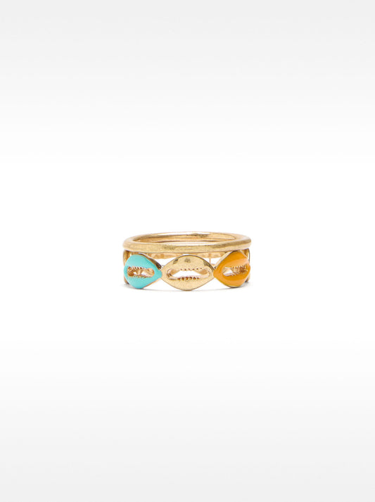 Enamelled Ring Set