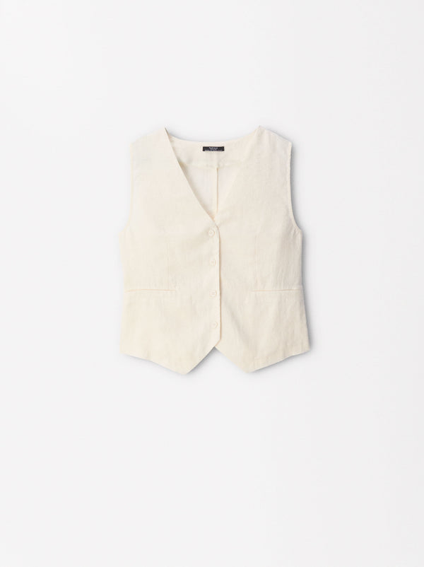 100% Linen Vest