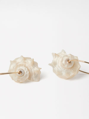 Seashell Hoop Earrings