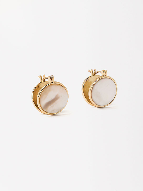 Golden Earrings With Shells